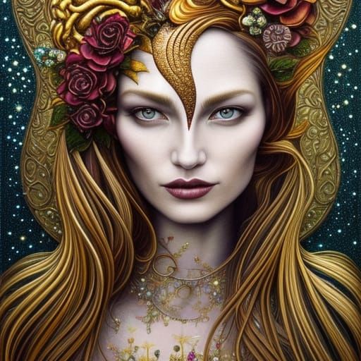 Goddess Of Gold 2 - Ai Generated Artwork - Nightcafe Creator