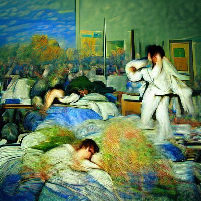fighting sleep impressionism