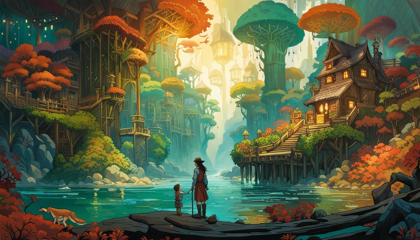 Elven tree houses in elenoir: Suburban vacation spot   by @Agrona_Vritra