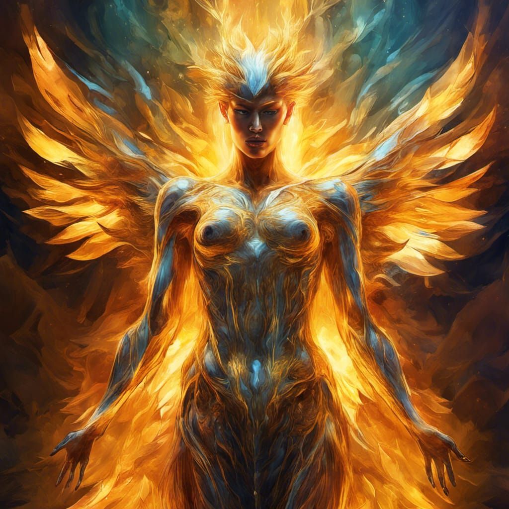 Winged Muscular Angel in Urban Dark Fantasy