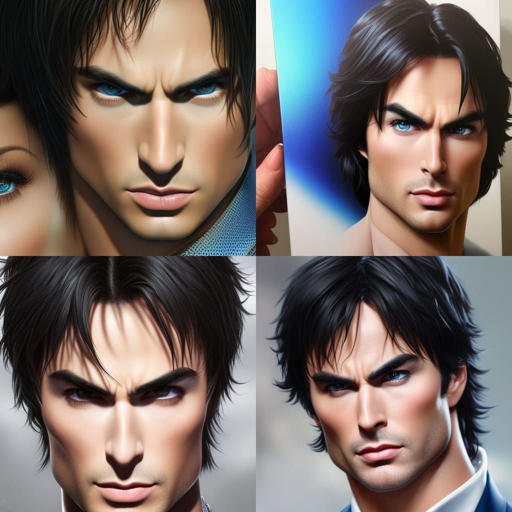 Damon Salvatore - AI Generated Artwork - NightCafe Creator