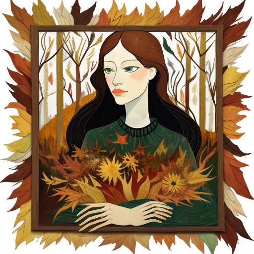 Fall Paper Collage Art