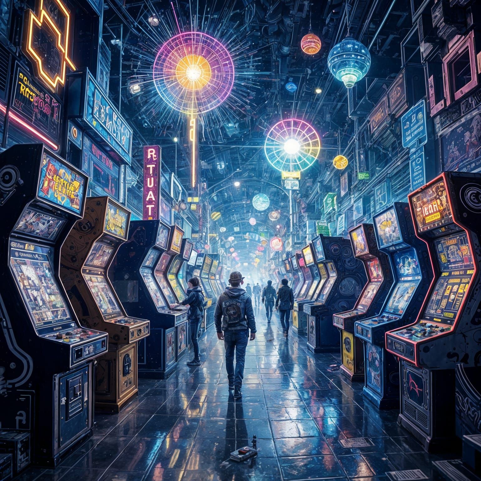 Inside the arcade  by @Doktor Are