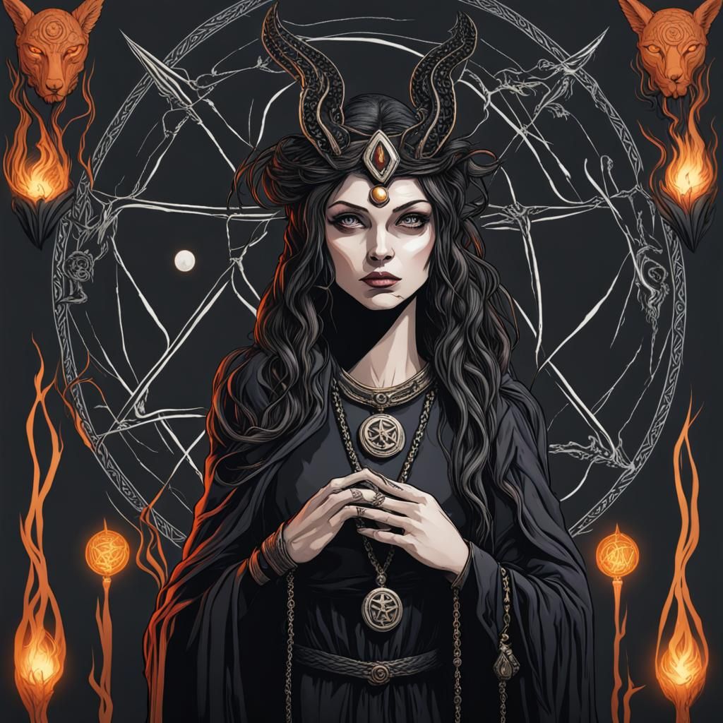 Sorceress of The All-Mother, The Black Goat of the Woods with a ...