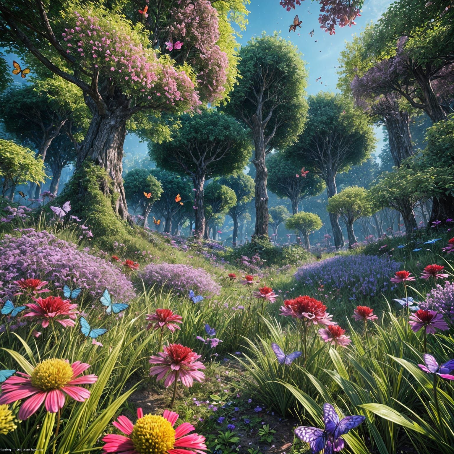 Wildflowers and Butterflies