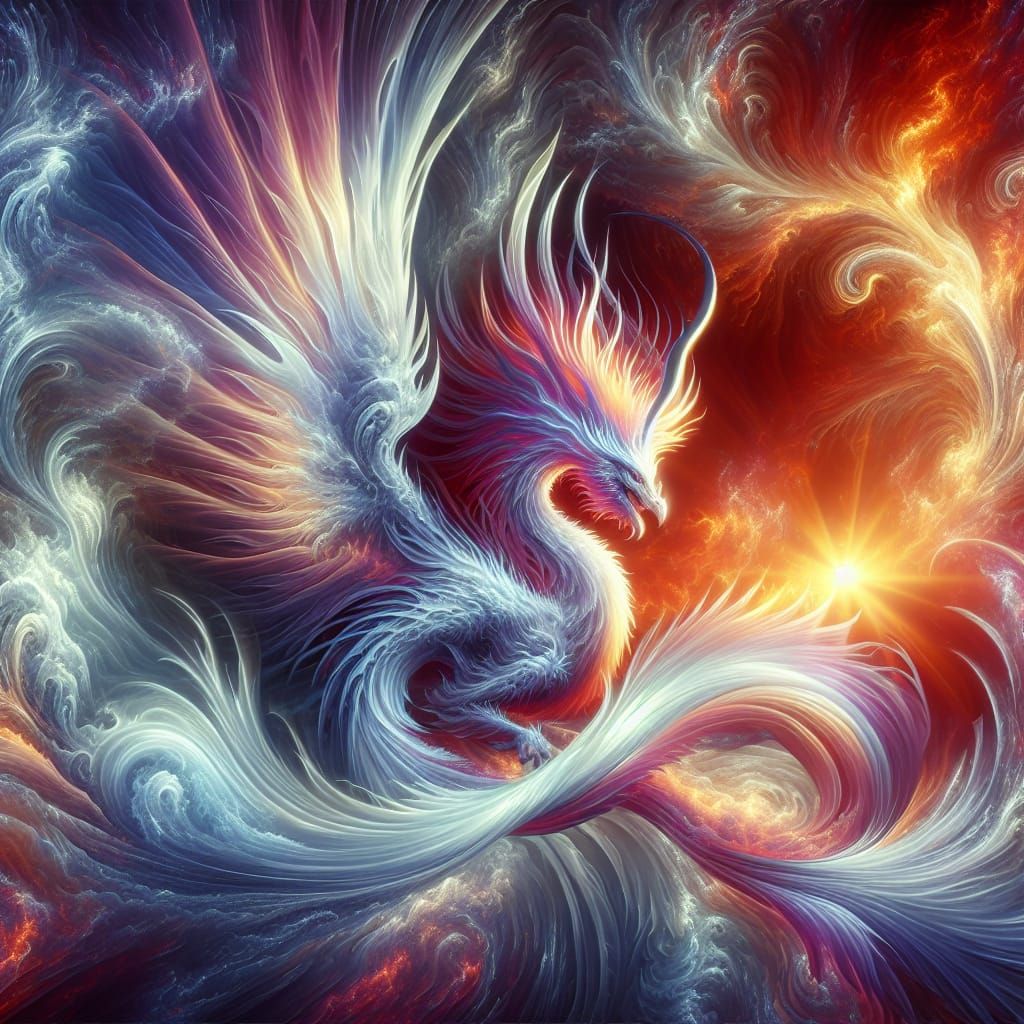Aetheric Phoenix-Dragon