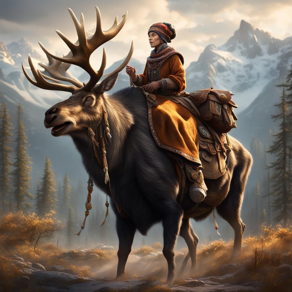 Woman on her Nobel stead  by @Melissa Fischer