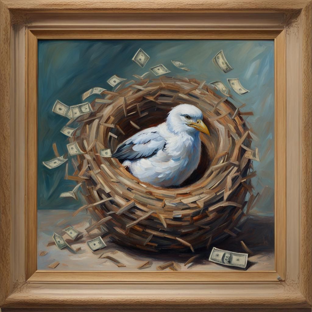 money with autism in a nest