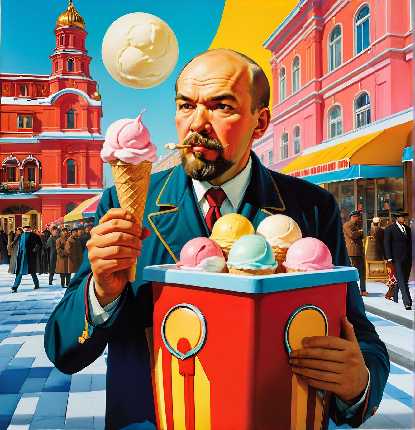 Lenin the ice cream seller