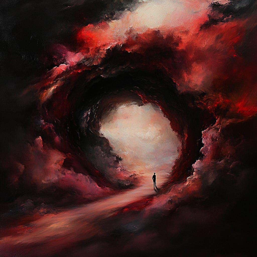 Fantasy Inside Nothingness Elements Lifeform Under Astral Reality Tombstone