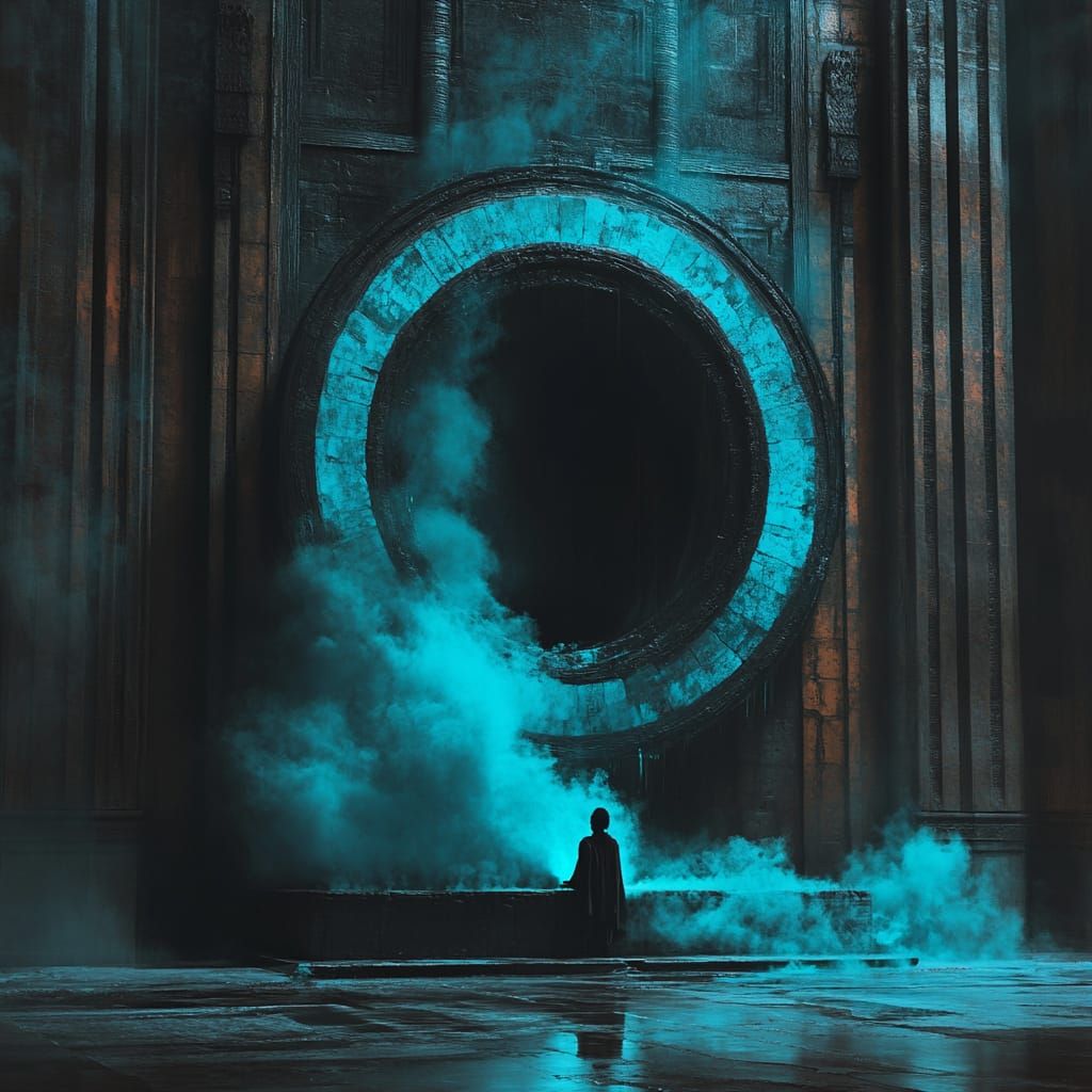 Fantasy Inside Nothingness Elements Lifeform Under Astral Reality Tombstone