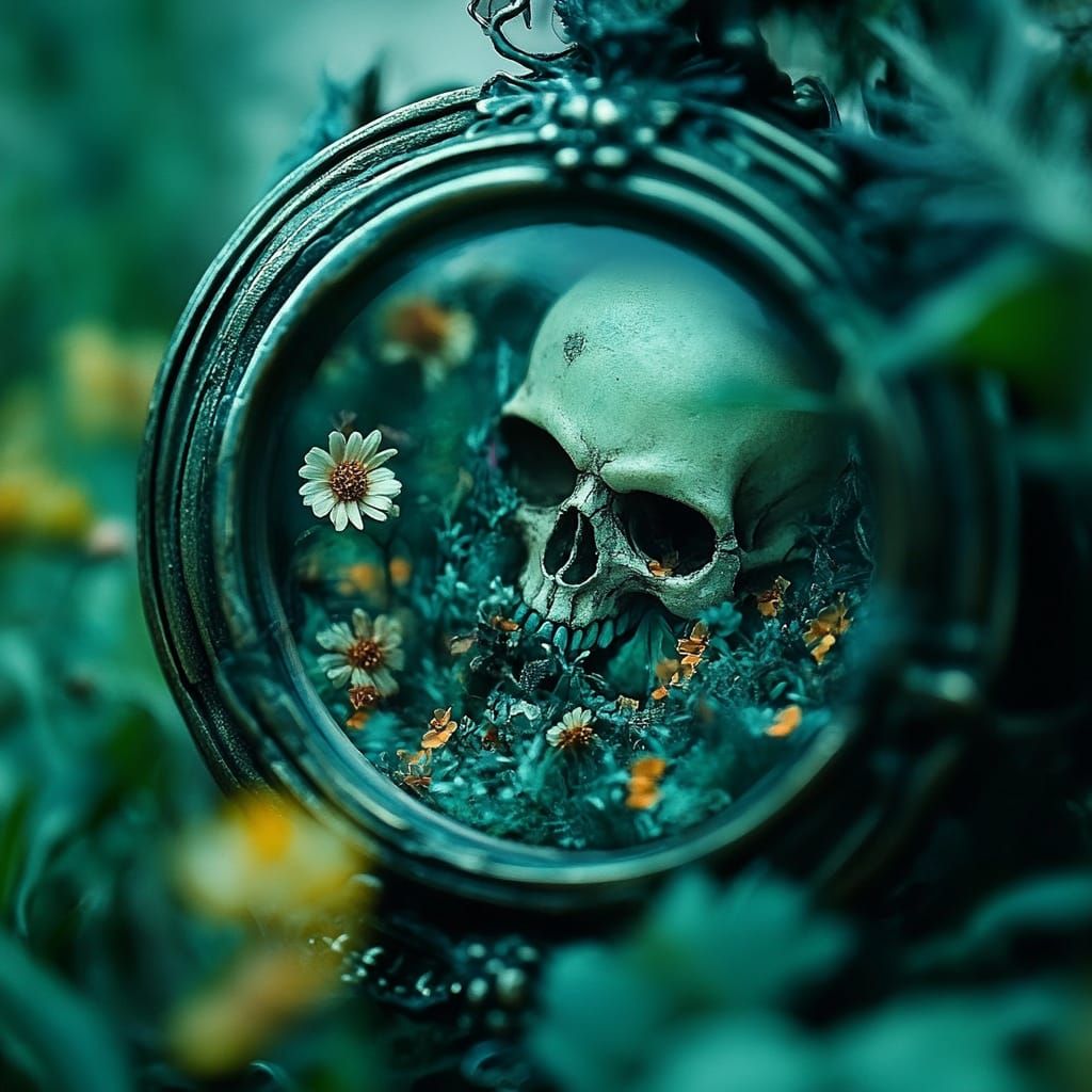 Fantasy Inside Nothingness Elements Lifeform Under Astral Reality Tombstone