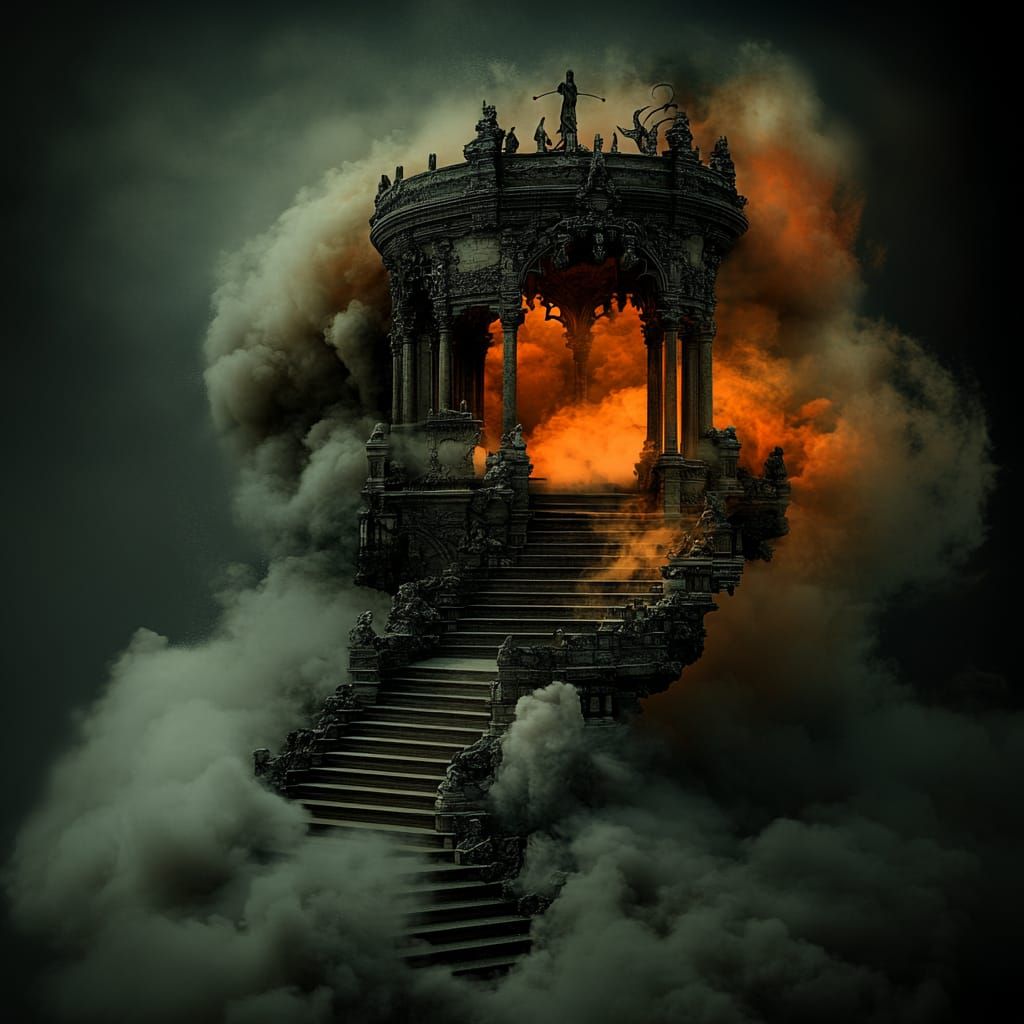 Fantasy Inside Nothingness Elements Lifeform Under Astral Re...