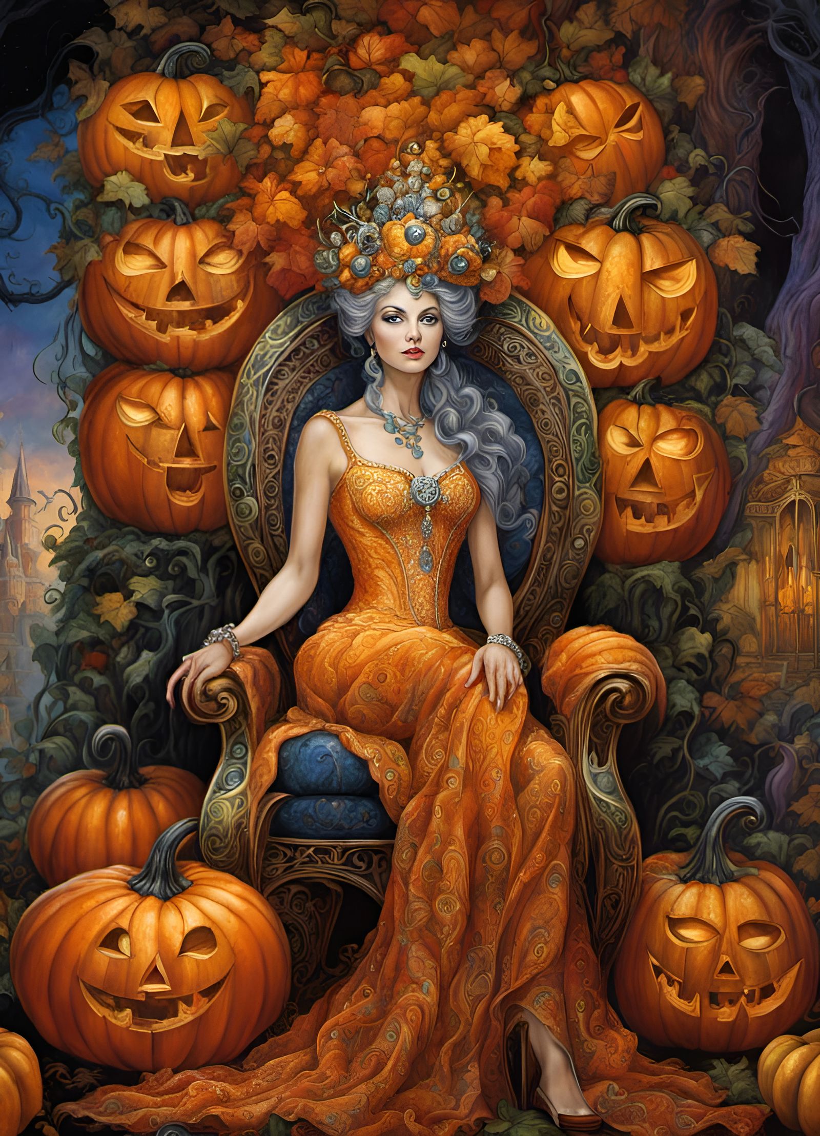 Queen of pumpkins   by @Chrysantheme
