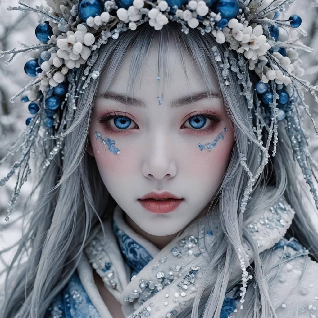 Close up Ice princess  by @KuchenPanda