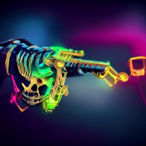 skeleton gun