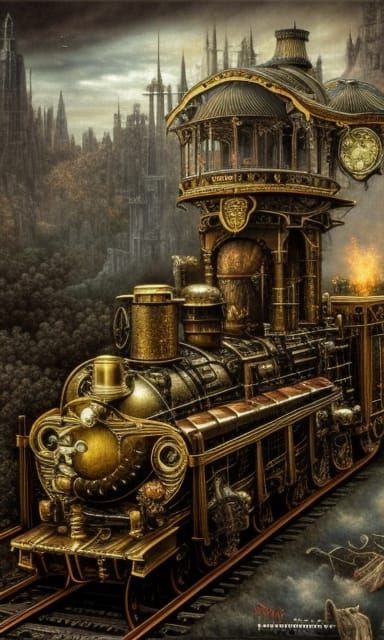 Steampunk train
