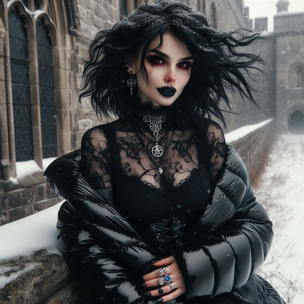 The goth-woman series... (black-hair)