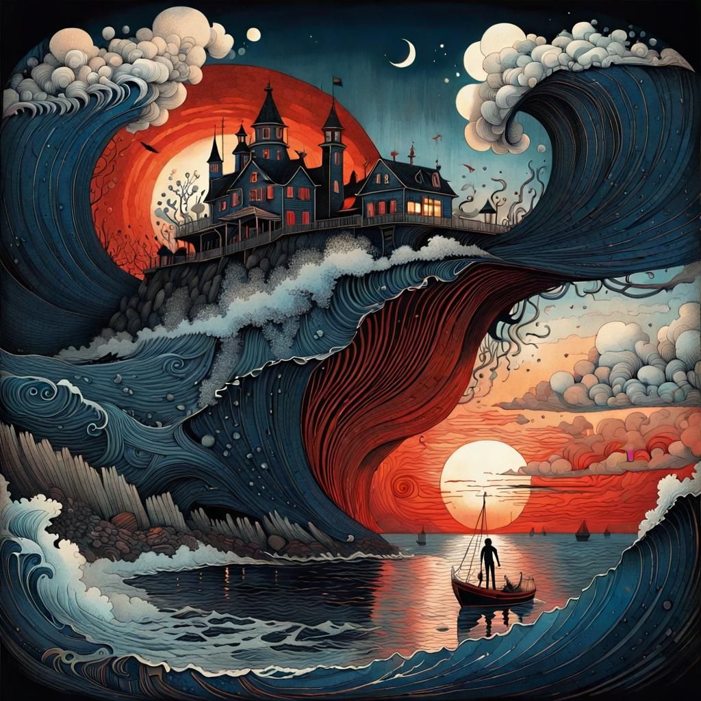 Surreal Seascape!  by @Nikko P