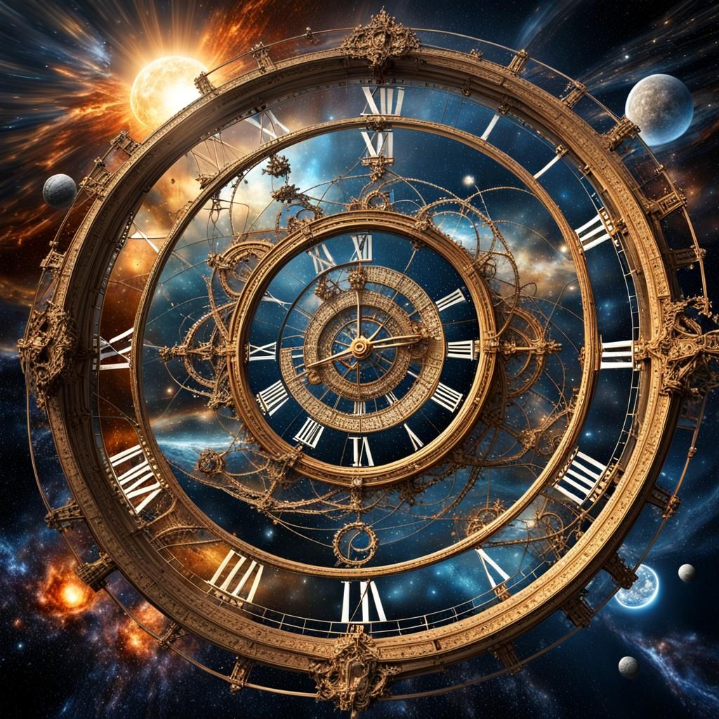 The Illusion of Time: complex network of events onto which w...