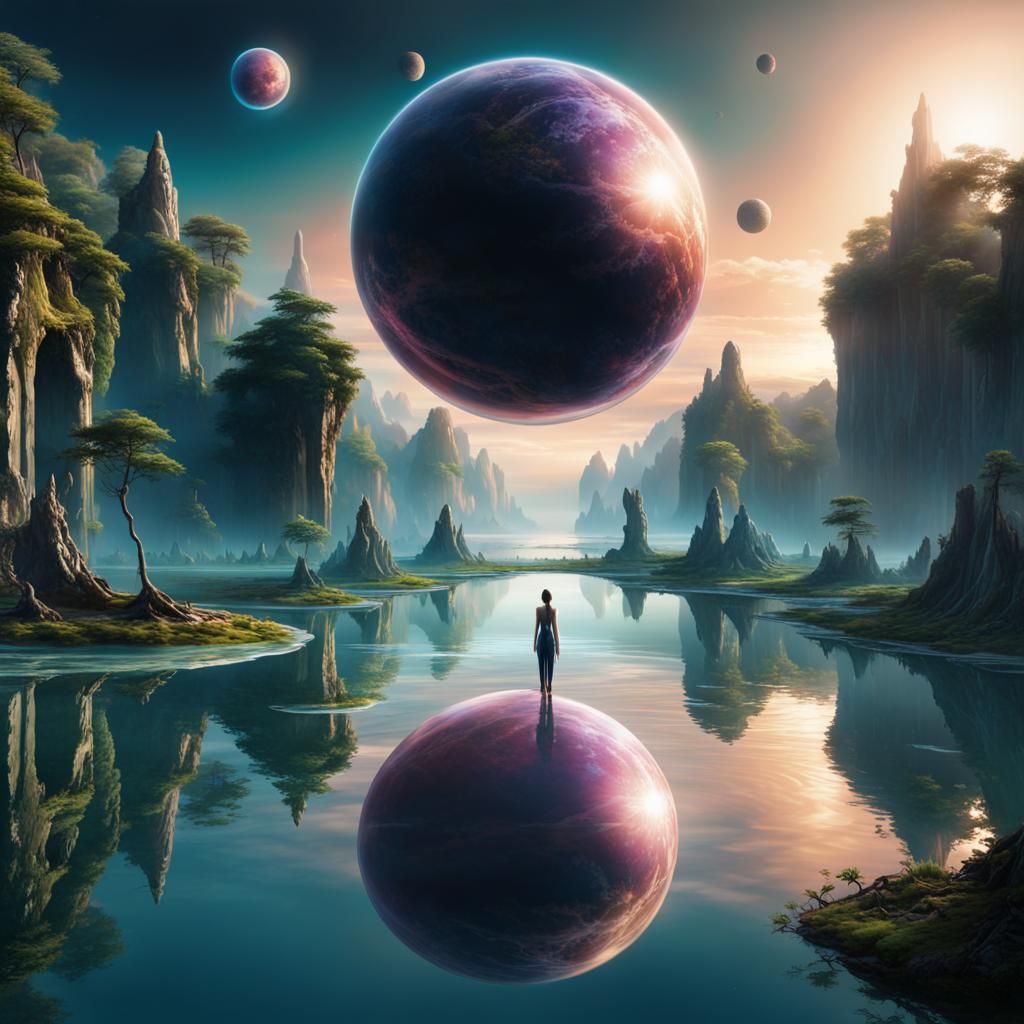 Floating Planet - AI Generated Artwork - NightCafe Creator