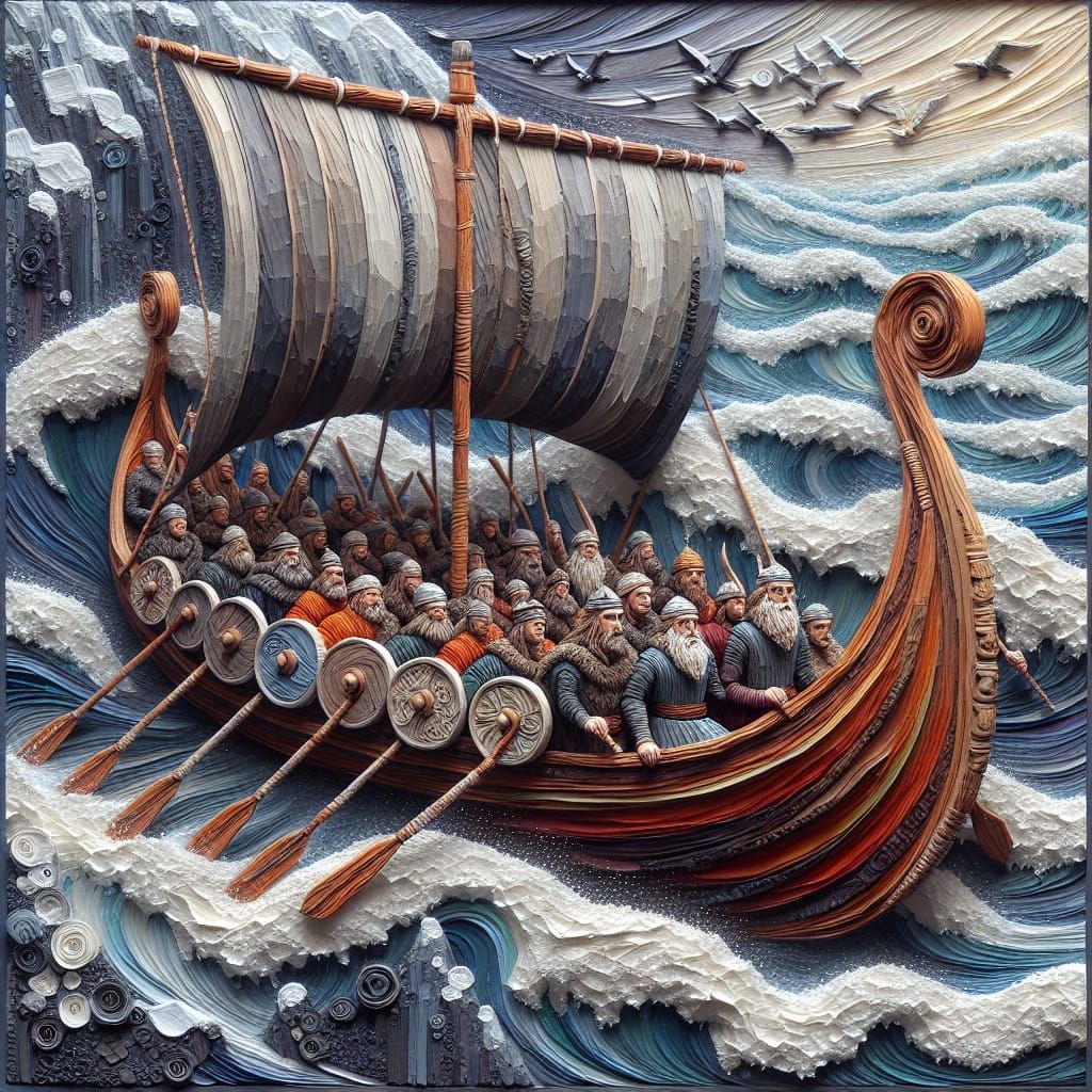Viking Longboat  by @Minxie100