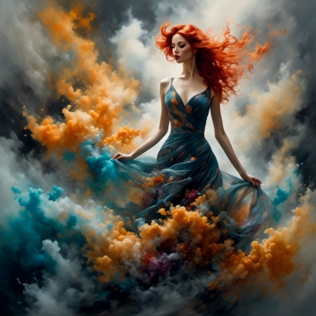 <lora:ColoredSmokeStyle:1.0> 