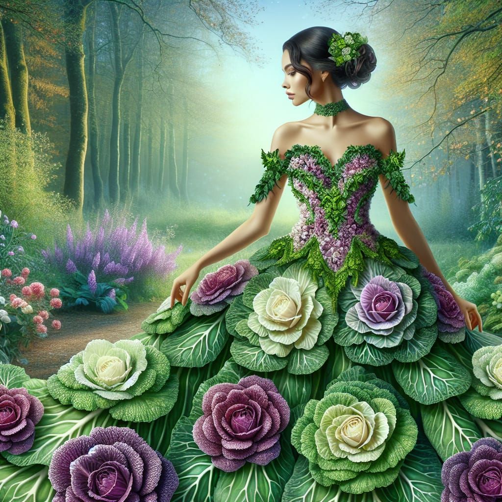 Cabbage leaf dress