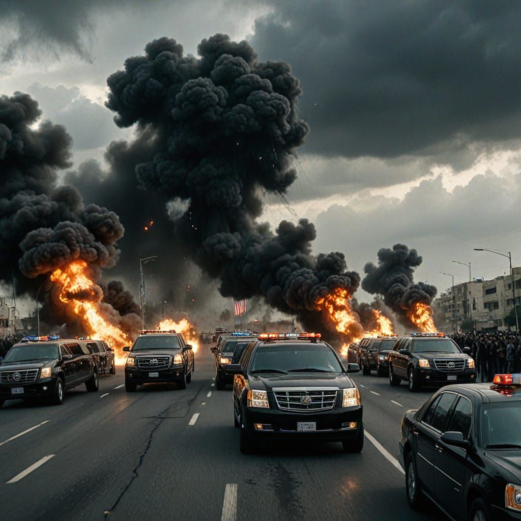 President's Motorcade Under Fire in Gaza