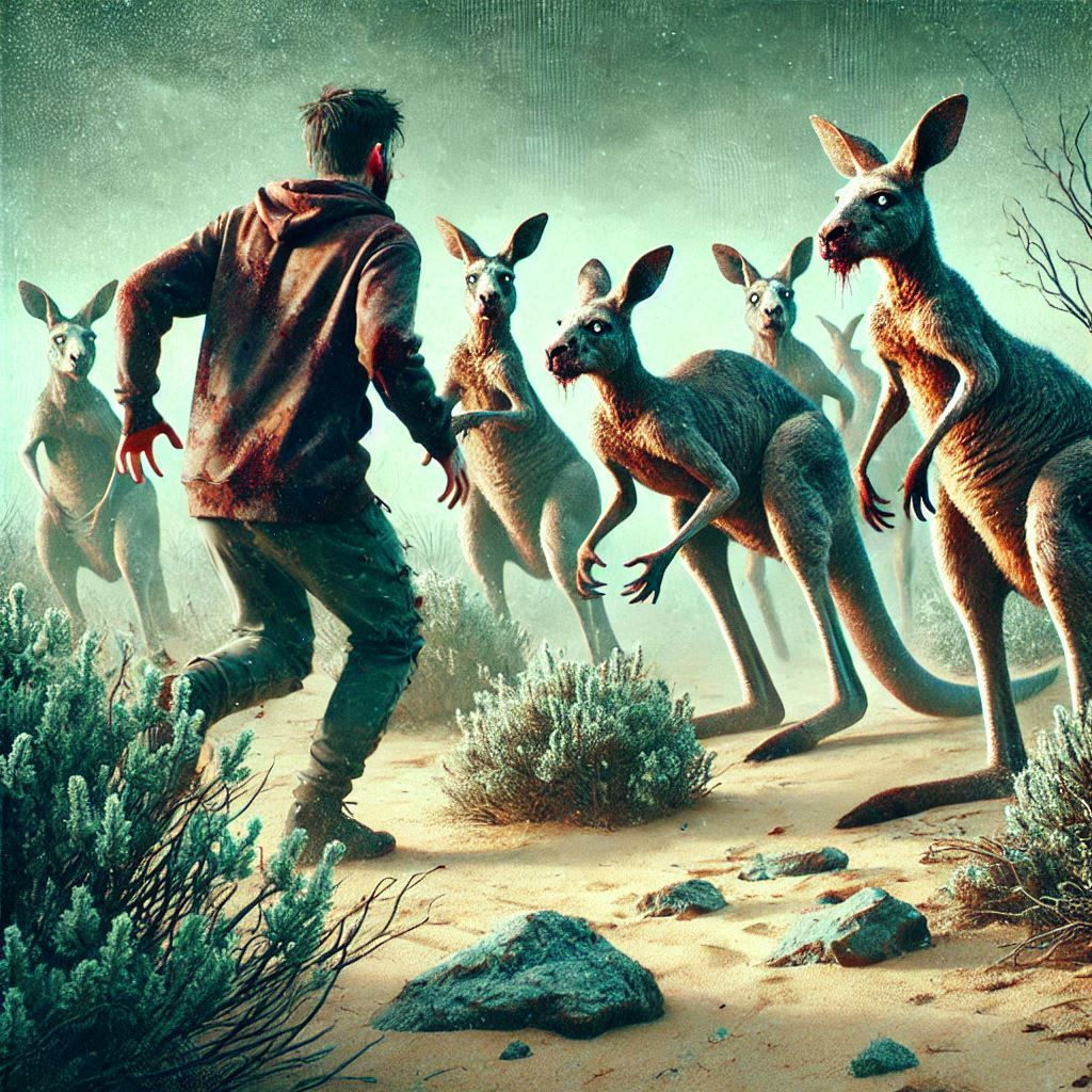 Zombie kangaroos