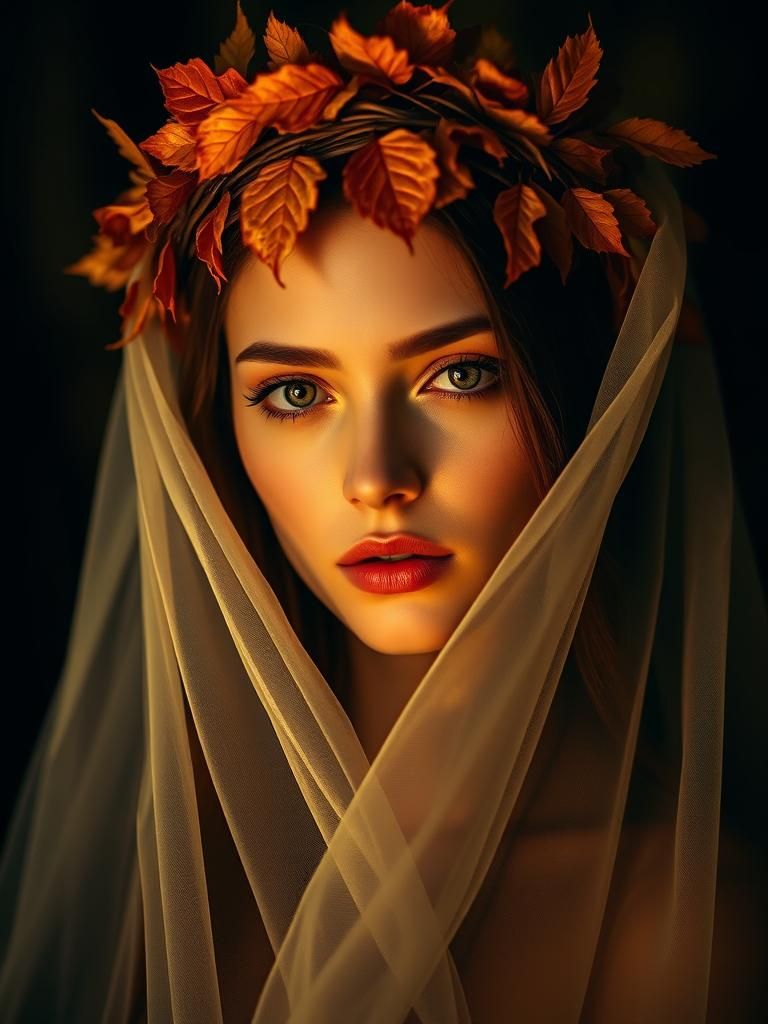 leaves and veils  by @eva