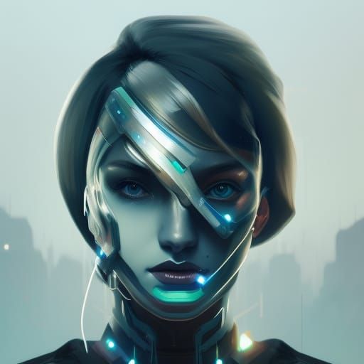 cyber punk   by @Crimsonfox