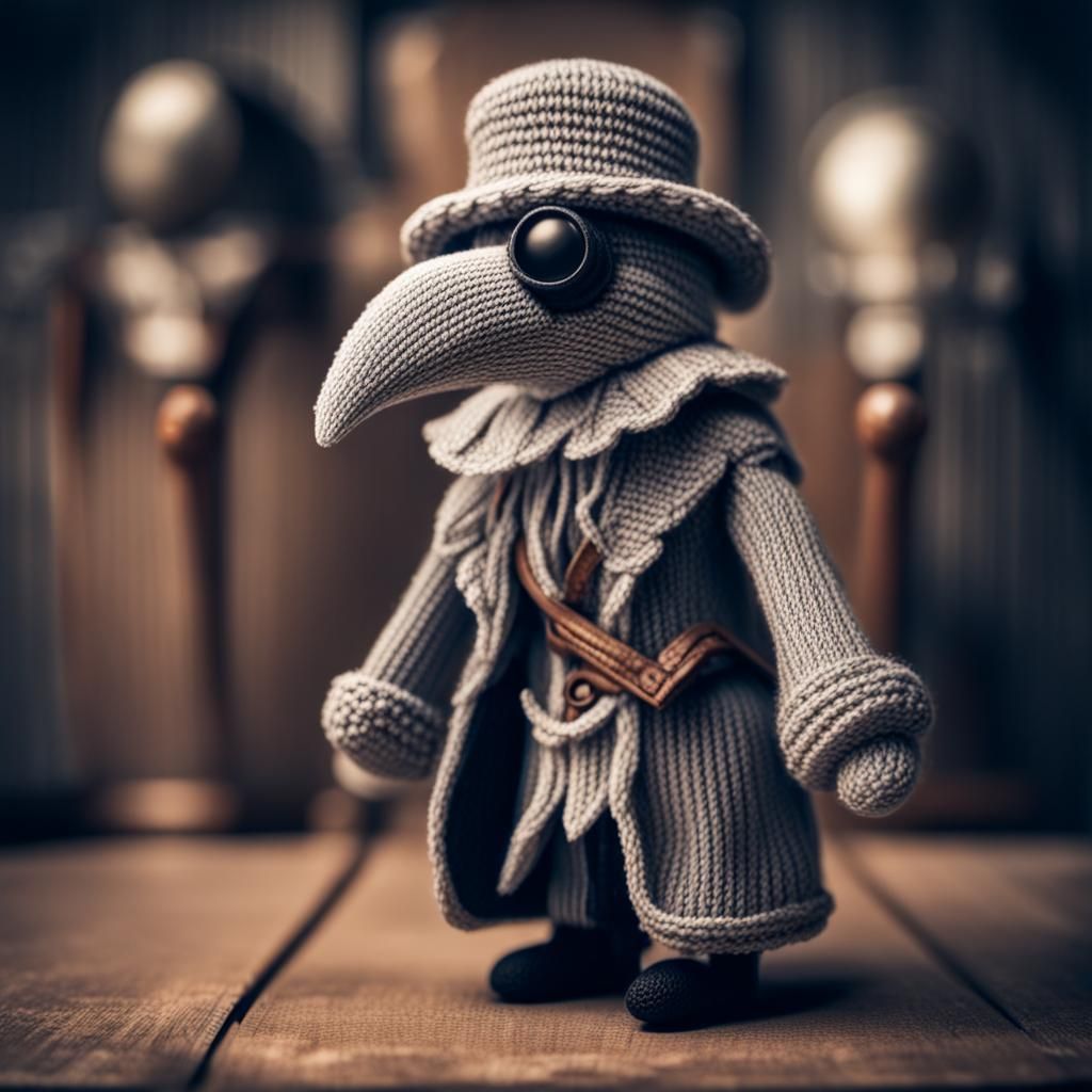 Kinitted Plague Doctor  by @Wolf Parsnip