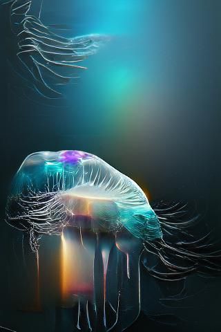 a dissolving jellyfish