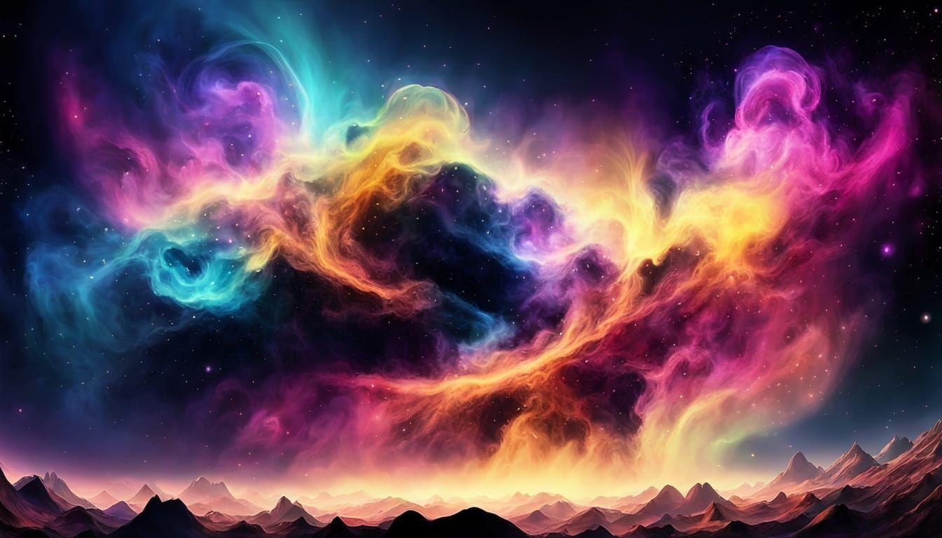 Breath of alien planet flow on air.  by @BlueWolf