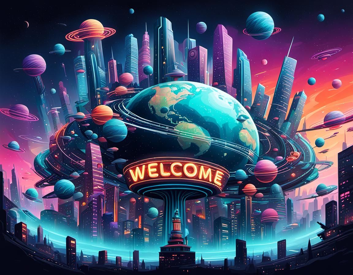 Welcome to our planet word art  by @Hennie