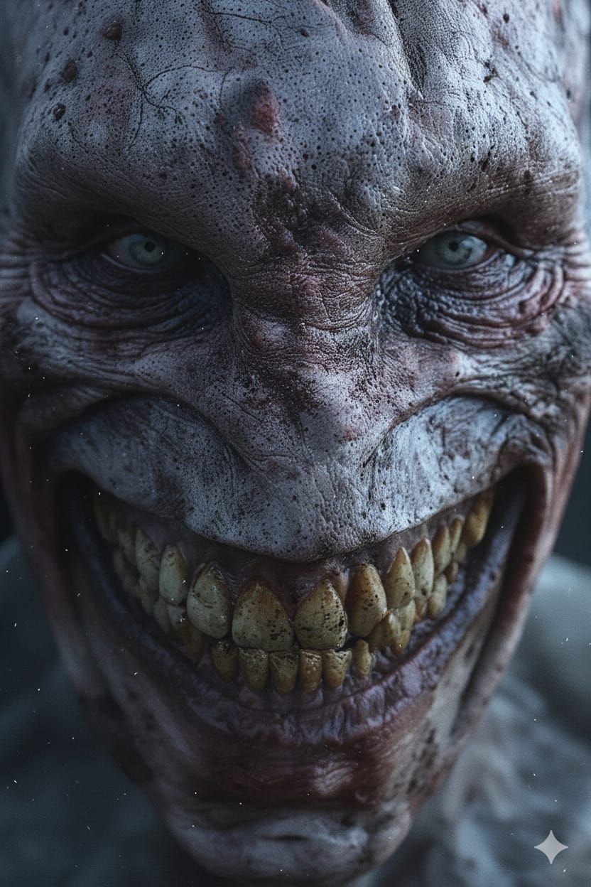 Very terrifying Pure evil Sleep paralysis demon staring dire...