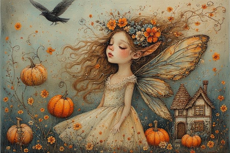 Whimsical fantasy illustration