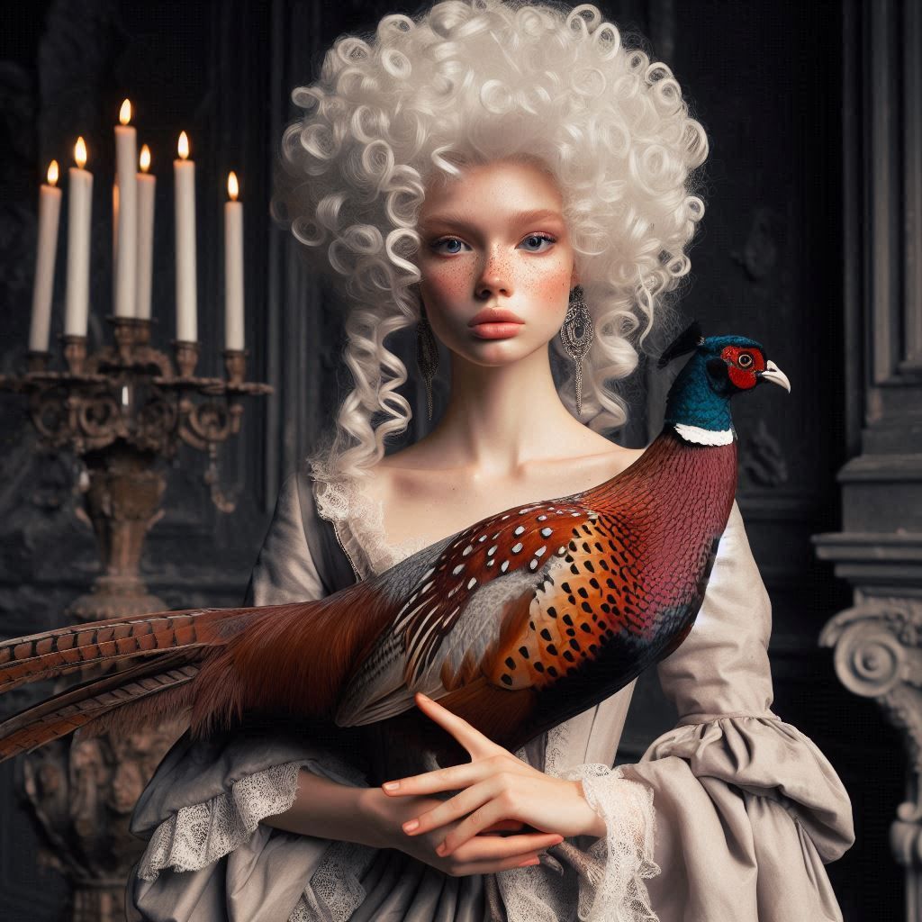 Rococo Queen and her Pheasant
