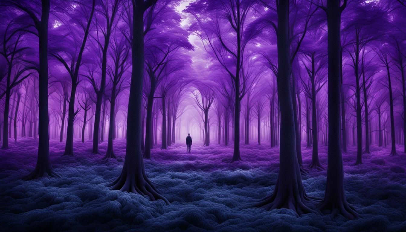 A sea of purple trees