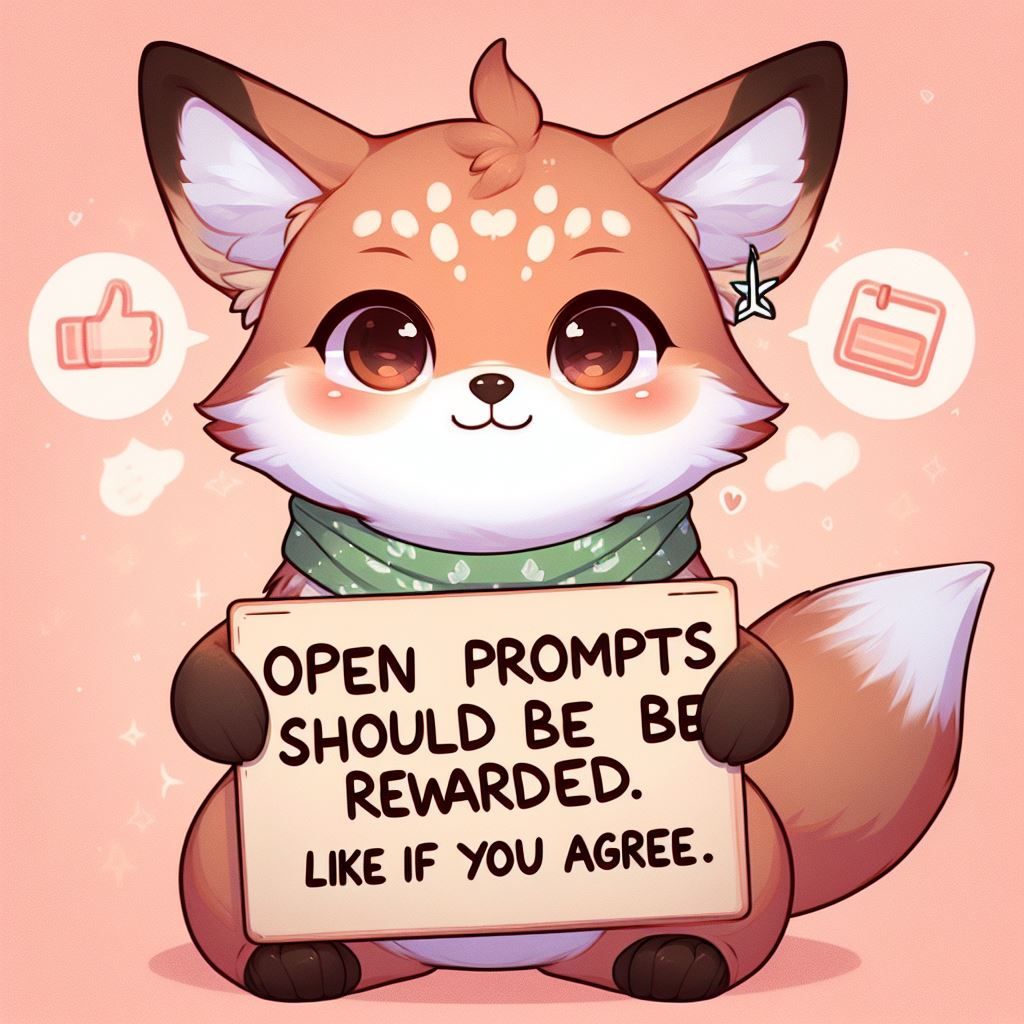 Open Prompts Should Be Rewarded