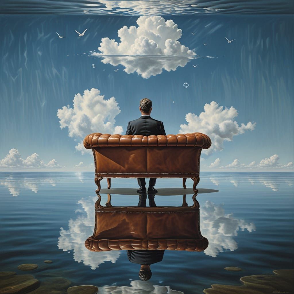 Sitting in the Surreal  by @IAP