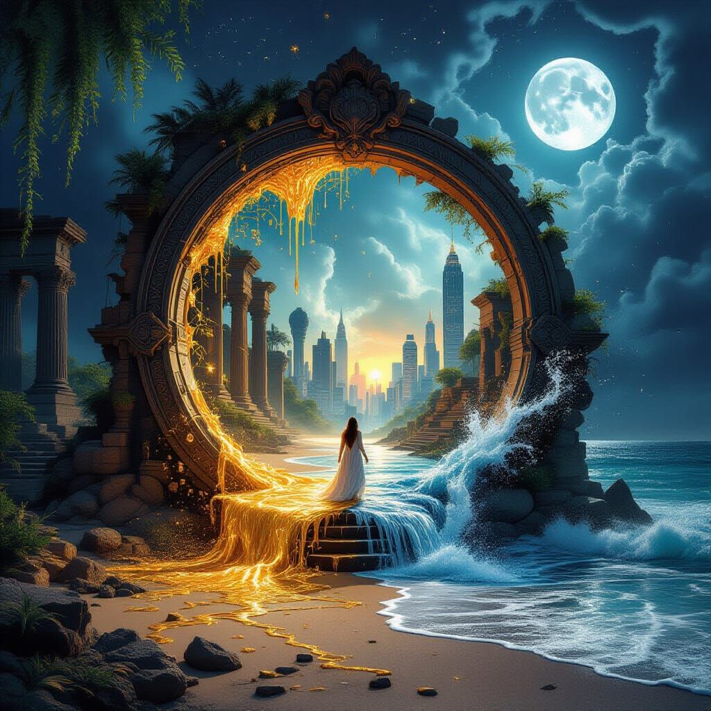 Time between worlds. The crossroads of eternity.  by @Elena