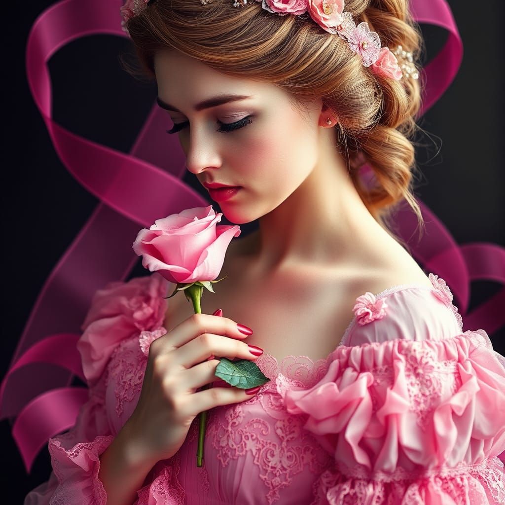 October Pink Ribbon   by @Amethystmoonsong