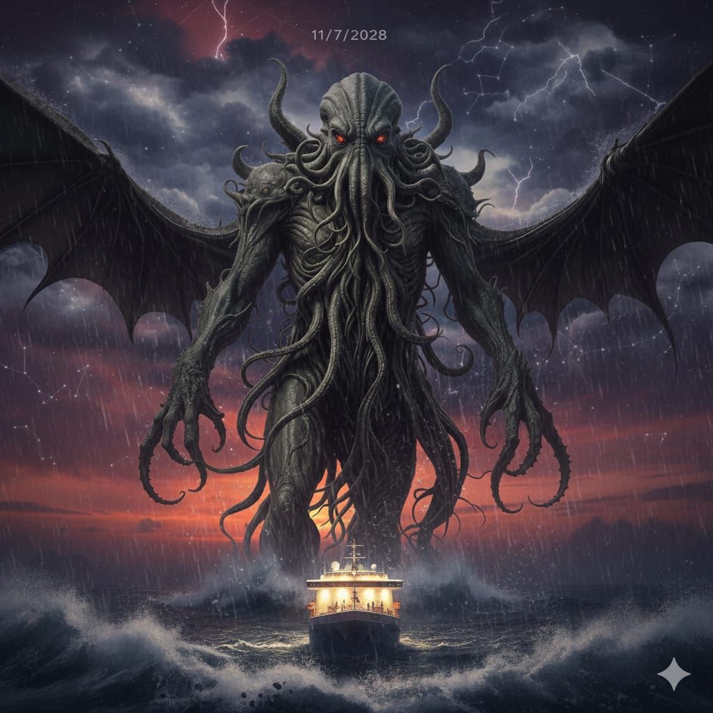 Warning! Cthulhu awakens on 11 7 2028 in reality