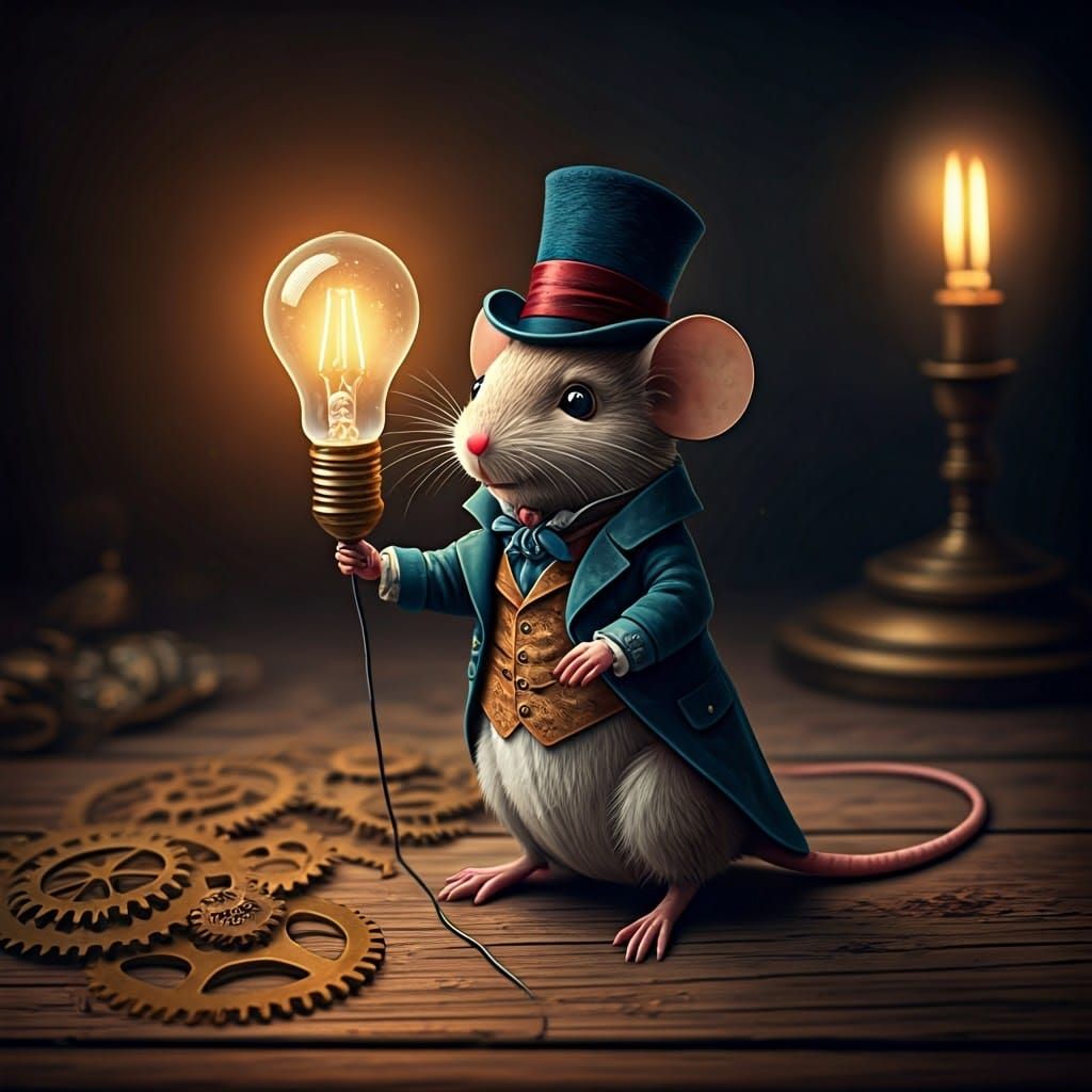 Light discovered by mouse  by @Ro__Ray 