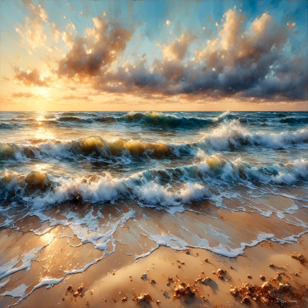 Last echo of summer AI Generated Artwork NightCafe Creator