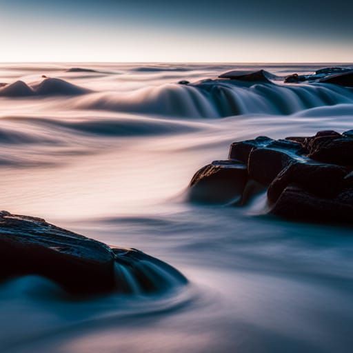 fresh water mixing with salt water AI Generated Artwork NightCafe