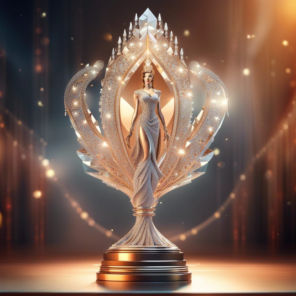 Beauty queen trophy