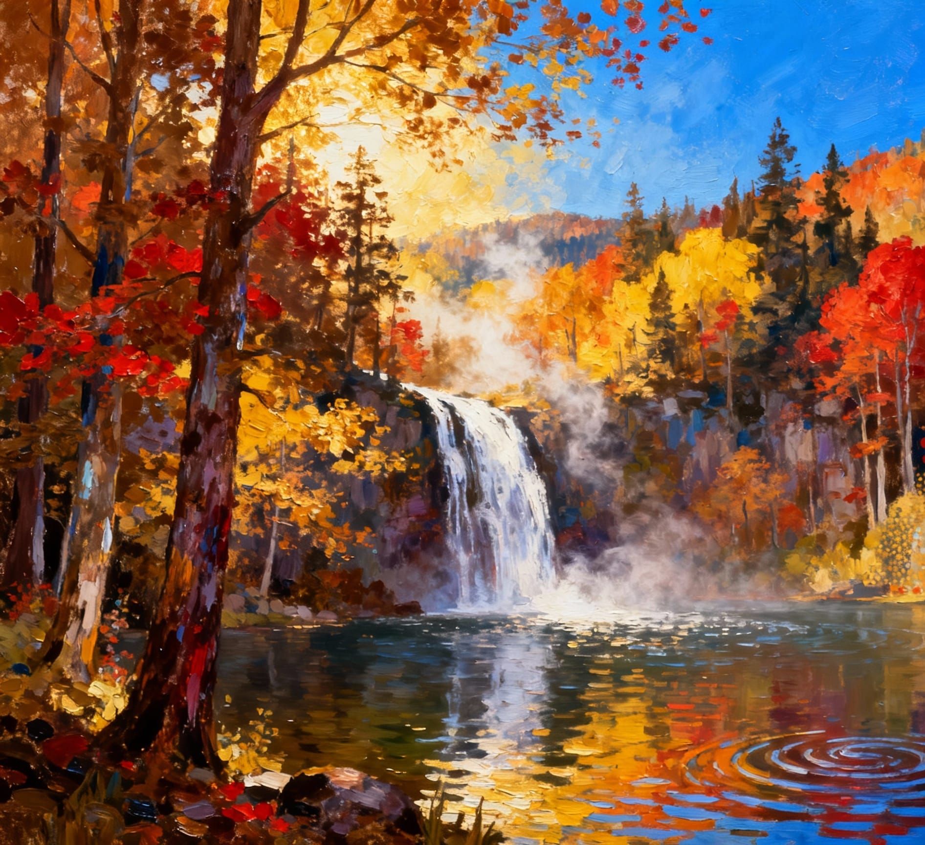 Waterfalls in Autumn